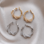 Twist Mesh Hoop Earrings