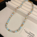Heart Charm Layered Beaded Necklace