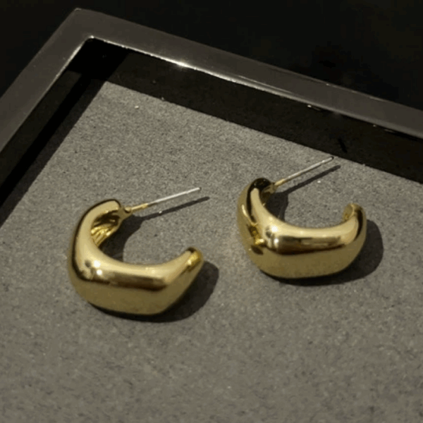 Mini Bold Dome Hoop Earrings