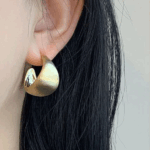 Luna Dome Stud Earrings