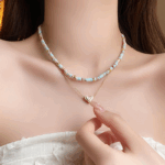 Heart Charm Layered Beaded Necklace