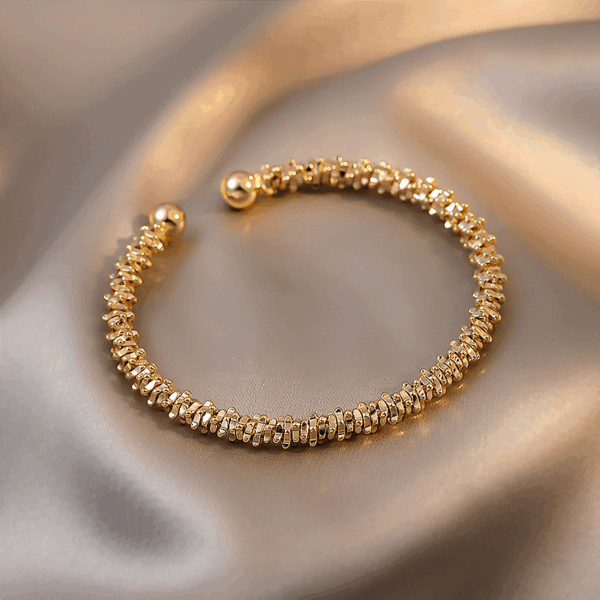 Soleil Textured Coil Cuff