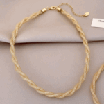 Lumière Twist Mesh Necklace