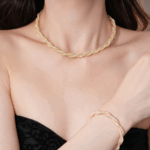 Lumière Twist Mesh Necklace