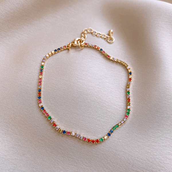 Celeste Rainbow Crystal Bracelet