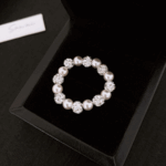 Crystal & Pearl Eternity Band