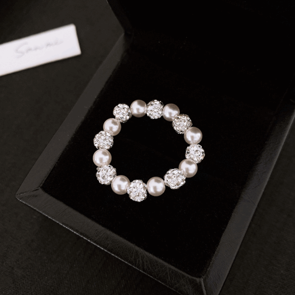 efe982c6ea8661990db686d2767da25 Crystal & Pearl Eternity Band