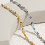 Daisy Zircon Charm Bracelet – Titanium Steel Adjustable Chain