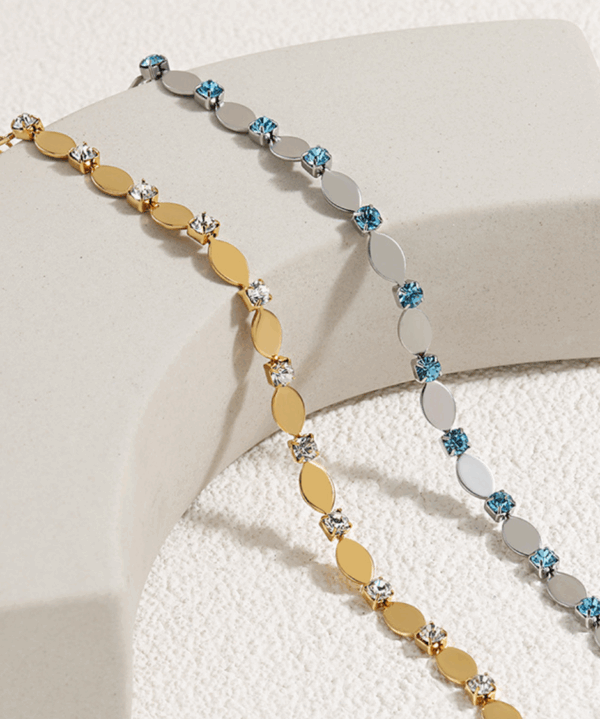 6e1ed72a8aa4c6030da41d028c1b970 Daisy Zircon Charm Bracelet – Titanium Steel Adjustable Chain