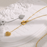 Minimalist Polished Sphere Necklace – Titanium Steel Chain with Bead Pendant
