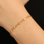 Mini Star Charm Necklace & Bracelet Set – Polished Titanium Steel