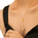 Minimalist Polished Sphere Necklace – Titanium Steel Chain with Bead Pendant